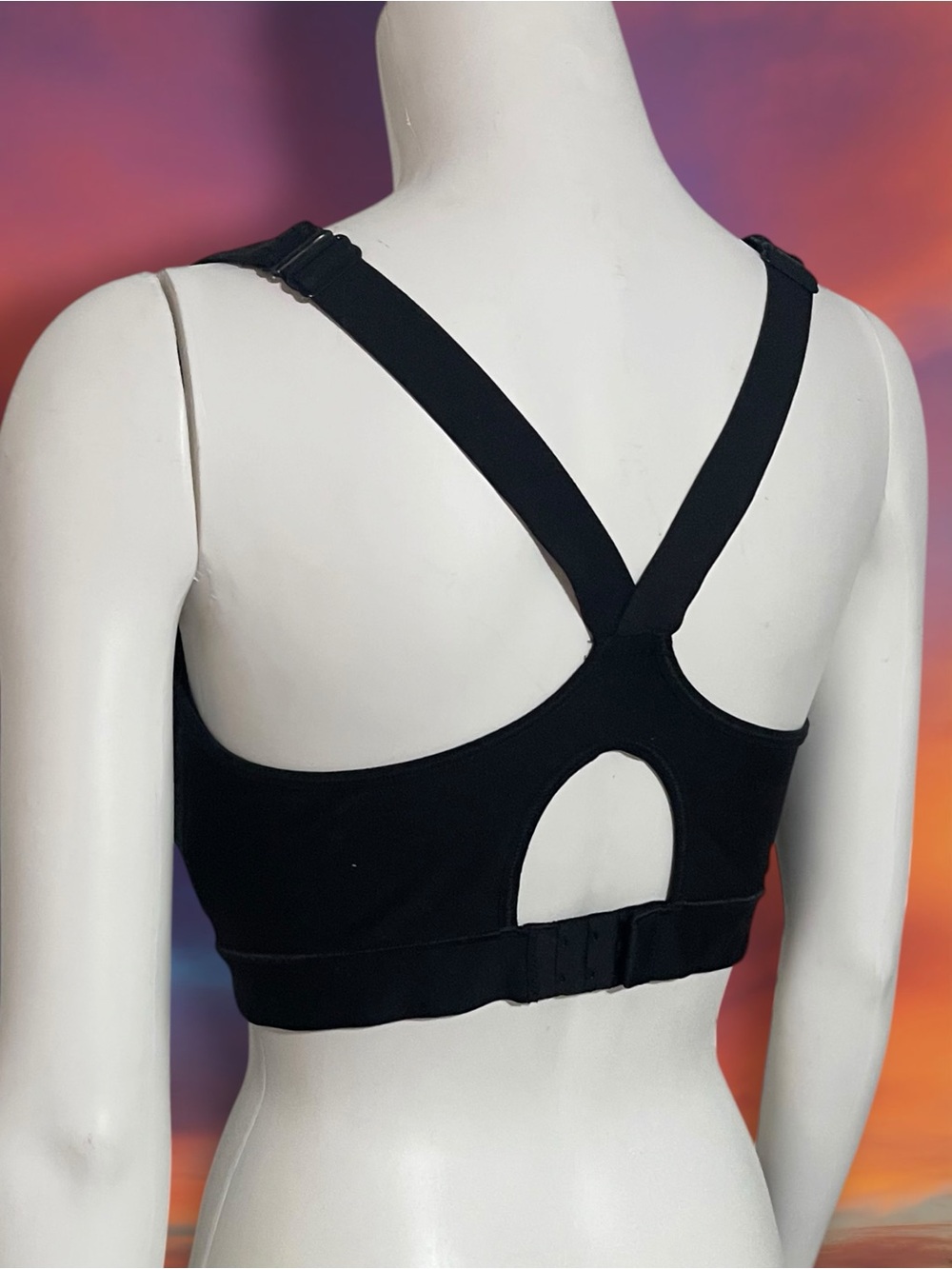 Under Armour Black Supportive High-Impact Sports Bra 36DD Style #1311821 View 4